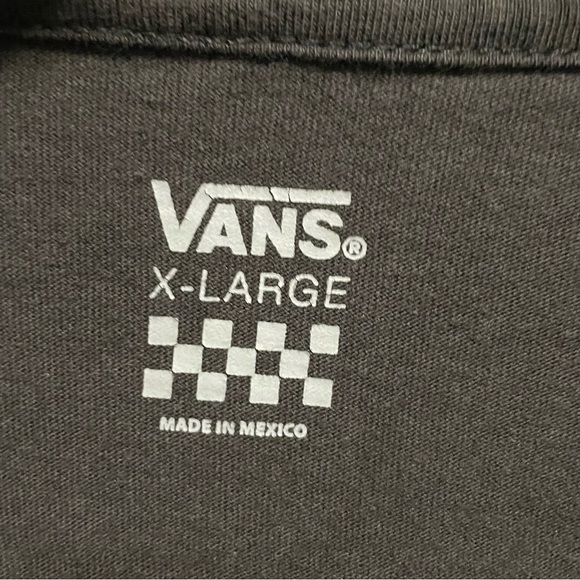 Vans La Paz Long Sleeve Back Print T-shirt In Black Women’s Size XL - Picture 6 of 13